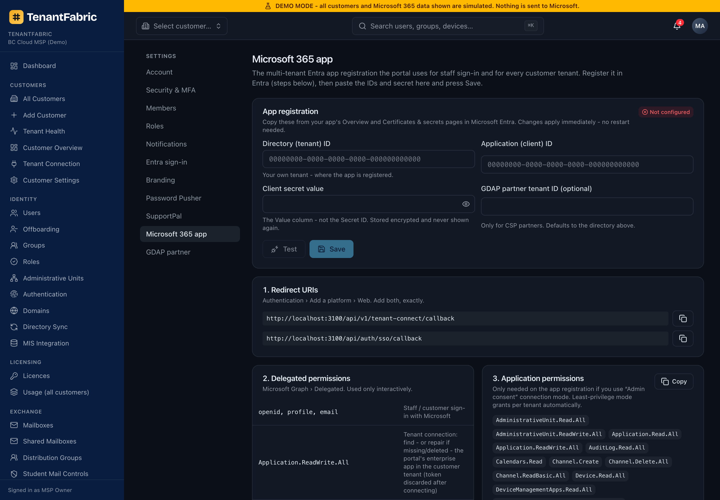 Microsoft 365 app settings