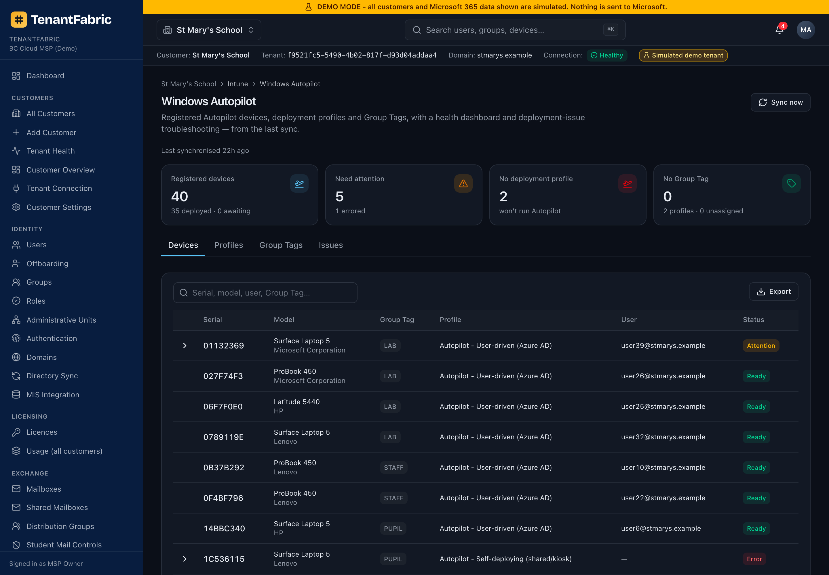 Windows Autopilot page